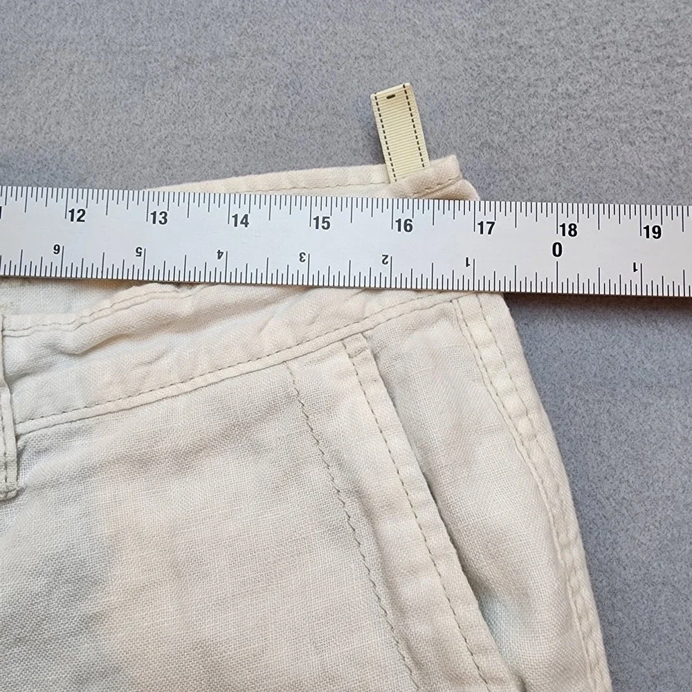 Tommy Bahama Relax 100% Linen Shorts Men's Large Light Cream Beige coastal beach